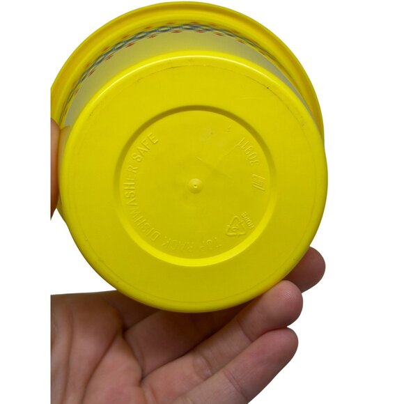 VTG “I Can’t Believe It’s Not Butter!” Yellow Plastic Tub Container w/ Lid 1980s - Picture 4 of 5
